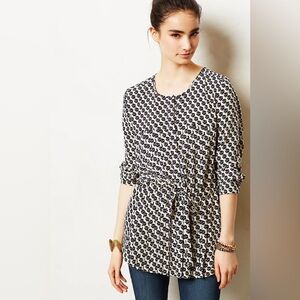 Maeve Selva Dropwaist Top Tunic Blouse size XS